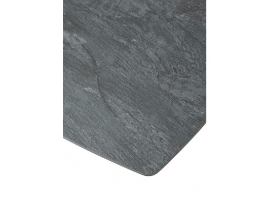 Стол ACUTO2 170 DARK CEMENT Тёмно-серый мрамор матовый, керамика/ черный каркас NEW! в Каменске-Уральском