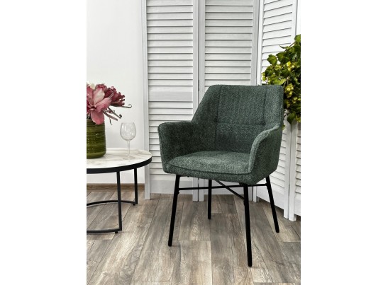 Стул AGIRA UF998-11 малахит, букле / черн. каркас / Товарный знак DISAUR в Каменске-Уральском