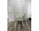 Стул BRANDY WZ2042-18 белая галька, фактурный велюр/ белый каркас в Каменске-Уральском