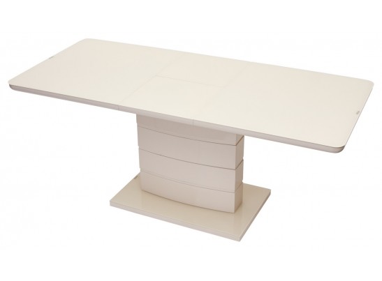 Стол ALTA 140 BEIGE / супер бежевое глянцевое стекло в Каменске-Уральском