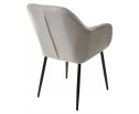 Стул ALABAMA BLUVEL-03 LIGHT GREY, велюр / черный каркас в Каменске-Уральском