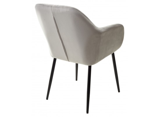 Стул ALABAMA BLUVEL-03 LIGHT GREY, велюр / черный каркас в Каменске-Уральском