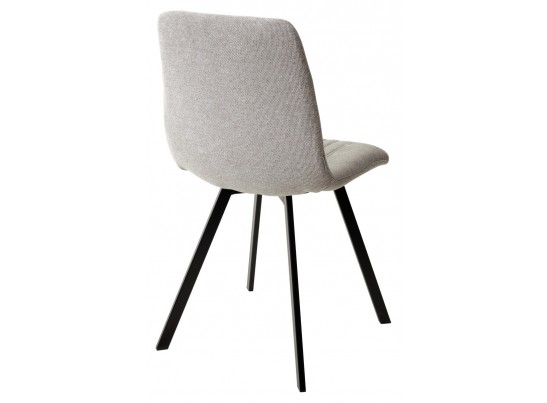 Стул ELVIS WZ2042-02 светло-бежевый фактурный велюр/ черный каркас в Каменске-Уральском