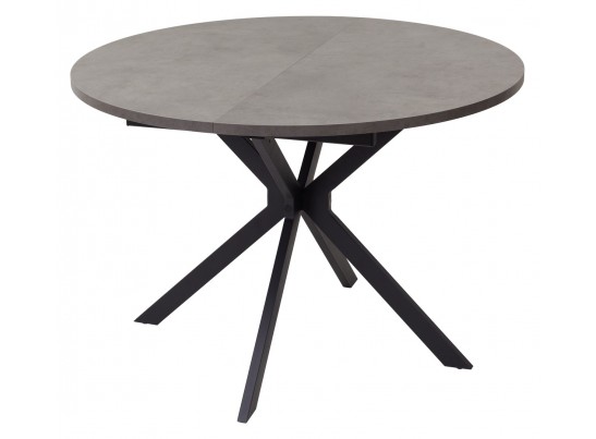 Стол ВЕГА D110 раскладной Бетон Чикаго темно-серый/ черный каркас БЕЗ НДС в Каменске-Уральском
