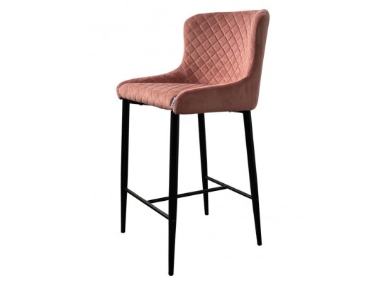 Полубарный стул ARTEMIS BLUVEL-52 PINK (H=65cm), велюр в Каменске-Уральском
