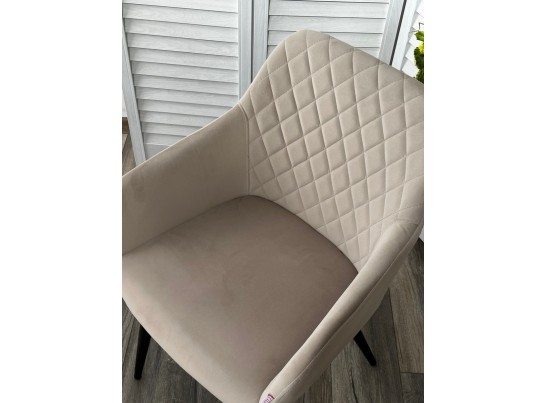 Стул BRANDY 505-7 Капучино, велюр "беспальчиковый" / черный каркас, в Каменске-Уральском