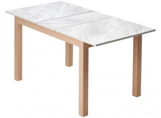 Стол TME-6931 MBH SWEDEN белый мрамор / MILKY WHITE M-City в Каменске-Уральском