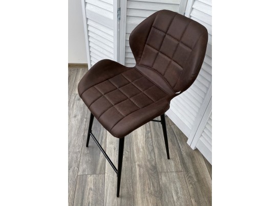 Полубарный стул MARCEL COWBOY-#800 темно-коричневый (H=65cm), ткань микрофибра в Каменске-Уральском