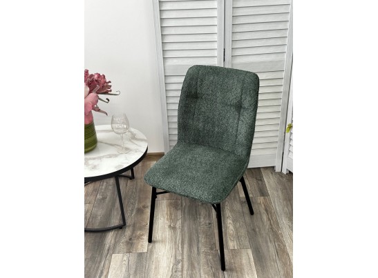 Стул COMO UF998-11 малахит, букле / черный каркас / Товарный знак DISAUR в Каменске-Уральском