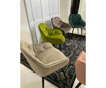 Стул BREEZE BLUVEL-52 PINK/ черный каркас, велюр 