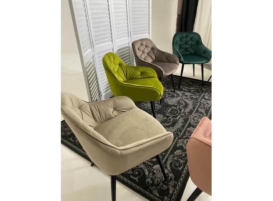 Стул BREEZE BLUVEL-52 PINK/ черный каркас, велюр в Каменске-Уральском