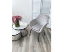 Стул ALABAMA BLUVEL-03 LIGHT GREY, велюр / черный каркас в Каменске-Уральском