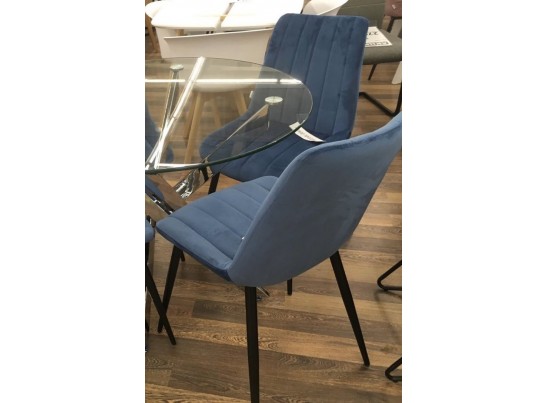 Стул FLIP пепельно-синий, велюр G108-66 в Каменске-Уральском