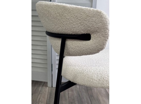 Стул ЛЕОНАРДО Soul 000 Белый, букле / черный каркас в Каменске-Уральском