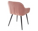 Стул BREEZE BLUVEL-52 PINK/ черный каркас, велюр в Каменске-Уральском