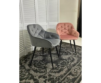 Стул BREEZE BLUVEL-52 PINK/ черный каркас, велюр 