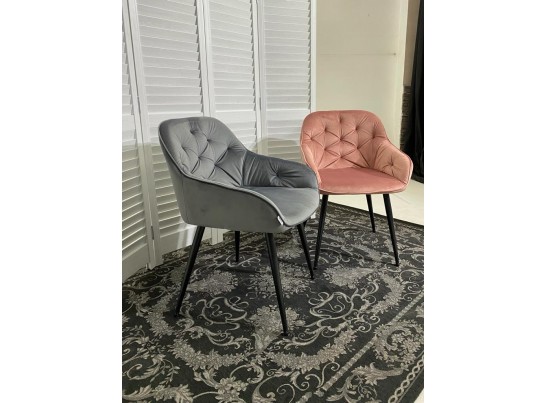 Стул BREEZE BLUVEL-52 PINK/ черный каркас, велюр в Каменске-Уральском