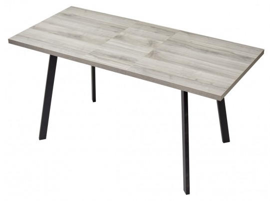 Стол ФИН 120 Дуб Шерман серый/черный каркас в Каменске-Уральском