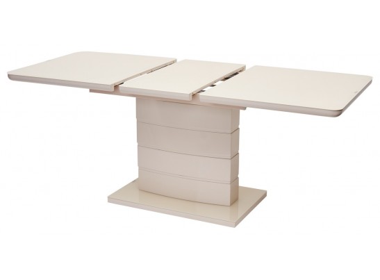 Стол ALTA 140 BEIGE / супер бежевое глянцевое стекло в Каменске-Уральском