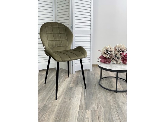 Стул FLOWER BLUVEL-77 ASH GREEN, велюр в Каменске-Уральском