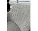 Стул BRANDY WZ2042-19 галечный серый фактурный велюр/ белый каркас в Каменске-Уральском