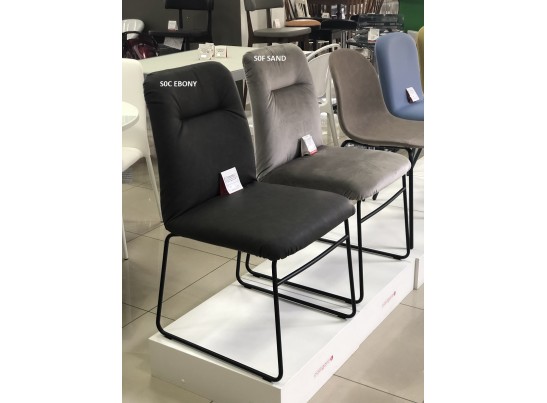 Стул GRETA CB/1904 MET.P15 MATT BLACK/ VENICE S0F SAND в Каменске-Уральском
