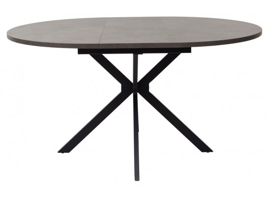 Стол ВЕГА D110 раскладной Бетон Чикаго темно-серый/ черный каркас БЕЗ НДС в Каменске-Уральском