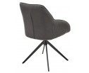 Стул TORNADO 360 град. Серый Brego-07, ткань/ темно-серый Modern-454, велюр/ черный каркас, DISAUR в Каменске-Уральском
