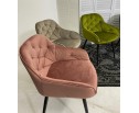 Стул BREEZE BLUVEL-52 PINK/ черный каркас, велюр в Каменске-Уральском
