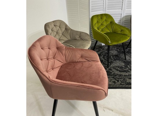 Стул BREEZE BLUVEL-52 PINK/ черный каркас, велюр в Каменске-Уральском