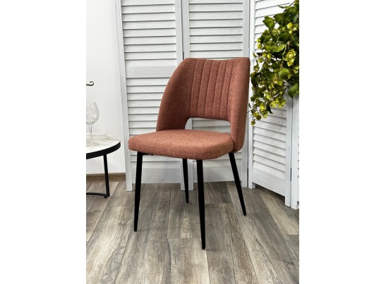 Стул LONDON UF995-05 карамельный, букле / черный каркас / Товарный знак DISAUR в Каменске-Уральском