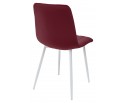 Стул DUBLIN G108-38 винный, велюр / белый каркас в Каменске-Уральском