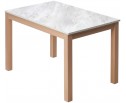Стол TME-6931 MBH SWEDEN белый мрамор / MILKY WHITE M-City в Каменске-Уральском