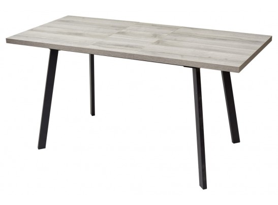 Стол ФИН 120 Дуб Шерман серый/черный каркас в Каменске-Уральском
