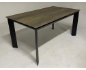 Стол CREMONA 160 KL-61 под дерево, итальянская керамика/ черный каркас в Каменске-Уральском