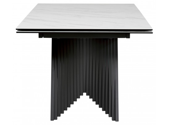 Стол IVAR 200 MARBLES KL-99 Белый мрамор, итальянская керамика, ®DISAUR в Каменске-Уральском