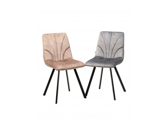 Стул ARFA UF912-10B античный бежевый, велюр без "пальчикового" эффекта/ черный каркас, ®DISAUR в Каменске-Уральском