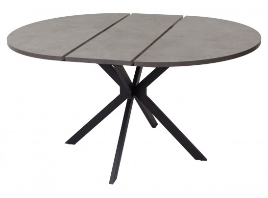 Стол ВЕГА D110 раскладной Бетон Чикаго темно-серый/ черный каркас БЕЗ НДС в Каменске-Уральском