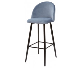 Барный стул MALIBU пудровый синий, велюр G108-56 