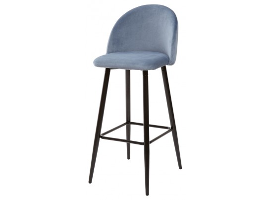 Барный стул MALIBU пудровый синий, велюр G108-56 в Каменске-Уральском