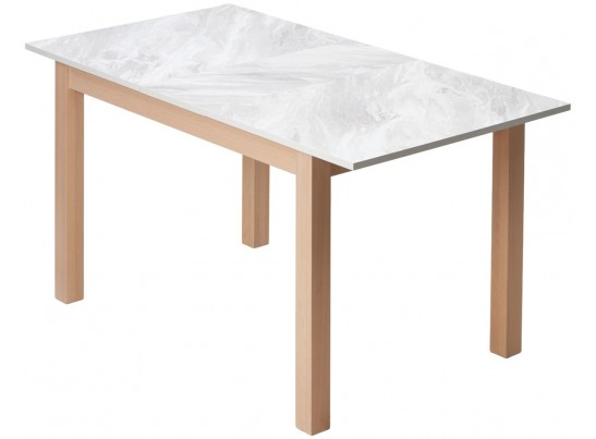 Стол TME-6931 MBH SWEDEN белый мрамор / MILKY WHITE M-City в Каменске-Уральском