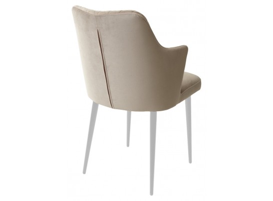 Стул HERMAN ЛАТТЕ #25, велюр / белый каркас в Каменске-Уральском