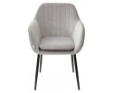 Стул ALABAMA BLUVEL-03 LIGHT GREY, велюр / черный каркас в Каменске-Уральском