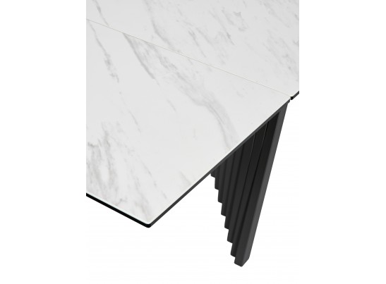 Стол IVAR 200 MARBLES KL-99 Белый мрамор, итальянская керамика, ®DISAUR в Каменске-Уральском