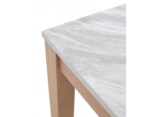 Стол TME-6931 MBH SWEDEN белый мрамор / MILKY WHITE M-City в Каменске-Уральском