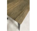 Стол CREMONA 160 KL-61 под дерево, итальянская керамика/ черный каркас в Каменске-Уральском