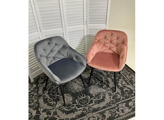 Стул BREEZE BLUVEL-52 PINK/ черный каркас, велюр в Каменске-Уральском