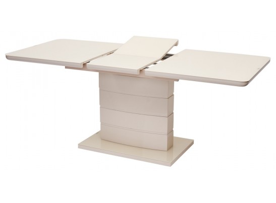 Стол ALTA 140 BEIGE / супер бежевое глянцевое стекло в Каменске-Уральском