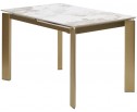Стол CORNER 120 GLOSS LUXURY PANDORA SOLID CERAMIC / шампань, ®DISAUR