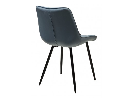 Стул MIAMI G062-43 пудровый голубой, велюр/ черный каркас в Каменске-Уральском